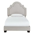 thumbnail image 3 of Grand Anne Clou Garniture Rembourré Lit Simple en Gris Clair, 3 of 9