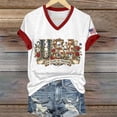thumbnail image 7 of MEICHEN Women's 250Th Anniversary Print V Neck T Shirt 250Th Anniversary Tshirt Patriotic Tee, 7 of 7