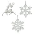 thumbnail image 1 of Creative Christmas Tree Home Decoration Accessories Snowflake Angel Wings Elk Pe, 1 of 1