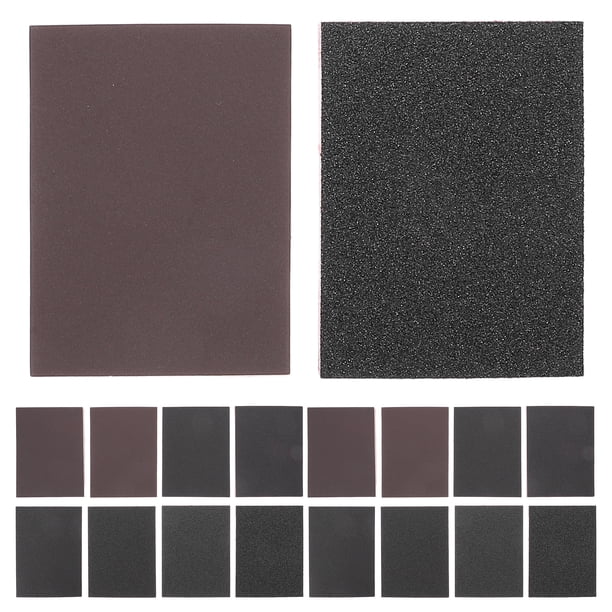 20 esponjas de lijado: papel de lija, almohadillas de pulido en húmedo y seco para paneles de yeso de automóviles, metal y madera, papel de lija para muebles y preparación de pintura.