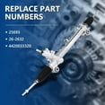 thumbnail image 2 of PANGOLIN Power Steering Rack Assembly 26-2632 Fit for 2005-2012 Toyota Avalon Camry, 2002-2012 Lexus ES300 ES330 ES350 Professional Power Steering Rack Replacement Part OE 4420033320, 25693, 2 of 7