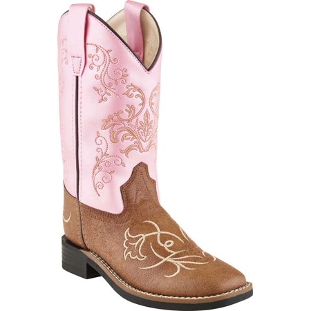 

Children s Old West 9 inch Allover Broad Sq Toe Cowboy Boot - Child