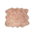 thumbnail image 5 of Luxe Gordon Faux Sheepskin Rug 5x6 Natural 100% Wool Soft Plush, 5 of 5