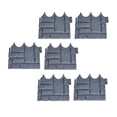 thumbnail image 4 of Valla de jardín de imitación de piedra, 6 piezas, ligera, para flores y verduras. Gris, 4 of 9