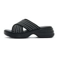 thumbnail image 4 of Mostsola Sandals for Women Trendy Open Toe Slip on Walking Shoes Lightweight Summer Dress Shoes, 4 of 9
