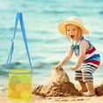 thumbnail image 2 of Dsscvnef Colorful Mesh Beach Bag Foldable Toy Storage Bag with Adjustable Straps for Swimming Pool Travel Outdoor Activities, 2 of 5