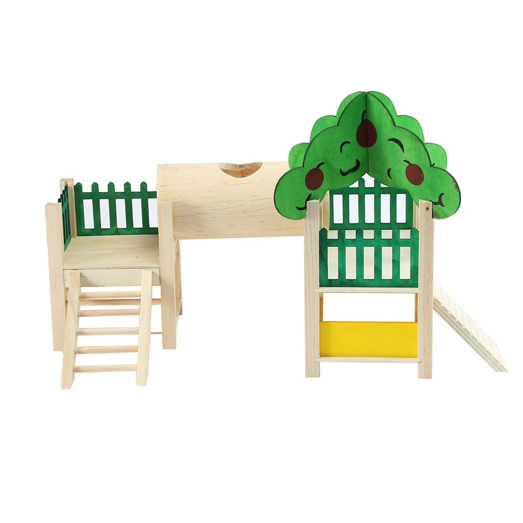 Bowake Hamster Toys House Playstand Playground Habitat Stand Playpen Ladders Exercise Walmart Com Walmart Com