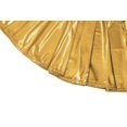 thumbnail image 5 of Urban CoCo Shiny Flared Pleated Mini Skirt(Gold, M), 5 of 6
