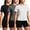 #8211:3 Pack, Black/Gray/White, variant on [5 Pack] Cadmus Women's Dry-Fit Wicking Short Sleeve T Shirts Sun Protection Activewear Running Yoga Workout Gym Tee Top,Blue/Gray/Black/Navy/White,XL