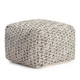 thumbnail image 3 of Jani  Lafayette 22" Square Black Pouf Ottoman, 3 of 3