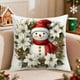 thumbnail image 1 of Juego de Almohadas Navideñas con Árbol de Navidad, Reno, Muñeco de Nieve, Sofá Decorativo, Ambiente de Lino., 1 of 6