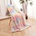 thumbnail image 3 of Softlife Super Soft Cute Blanket for Sofa and Girls Kids Bedroom,60"x80",Rainbow, 3 of 7