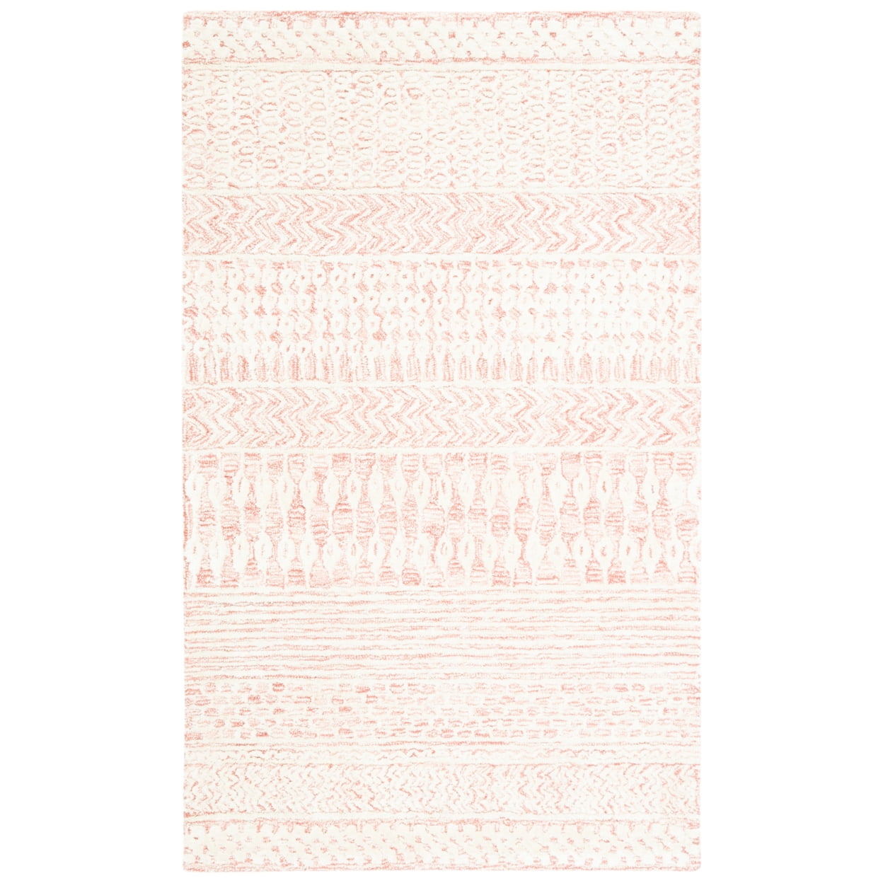 SAFAVIEH Glamour Andreas Geometric Area Rug, Light Pink/Ivory, 8' x 10'