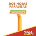 thumbnail image 3 of Rastrillo Permasharp II Desechable con 2 Hojas y Mango Antideslizante 1 pza, 3 of 4