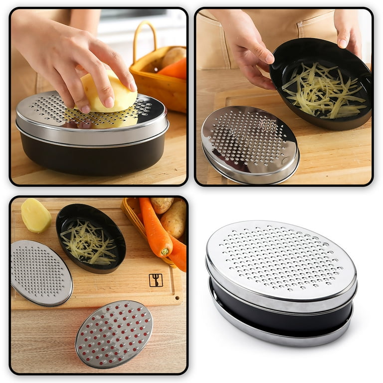 Parmigiano Reggiano Stainless Steel Grater with Container and