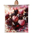thumbnail image 1 of Manta de franela suave, cálida y romántica para el Día de San Valentín, ideal para decorar sofás cama, regalos navideños, artículos esenciales para dormitorios, regalos de cumpleaños para mujeres, man, 1 of 6