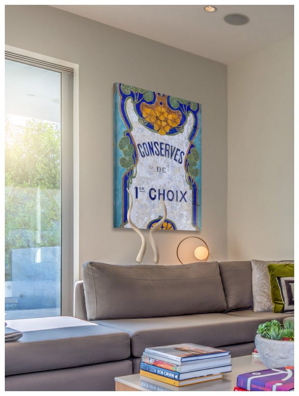"Paris Art Nouveau Sign" Painting Print on Wrapped Canvas
