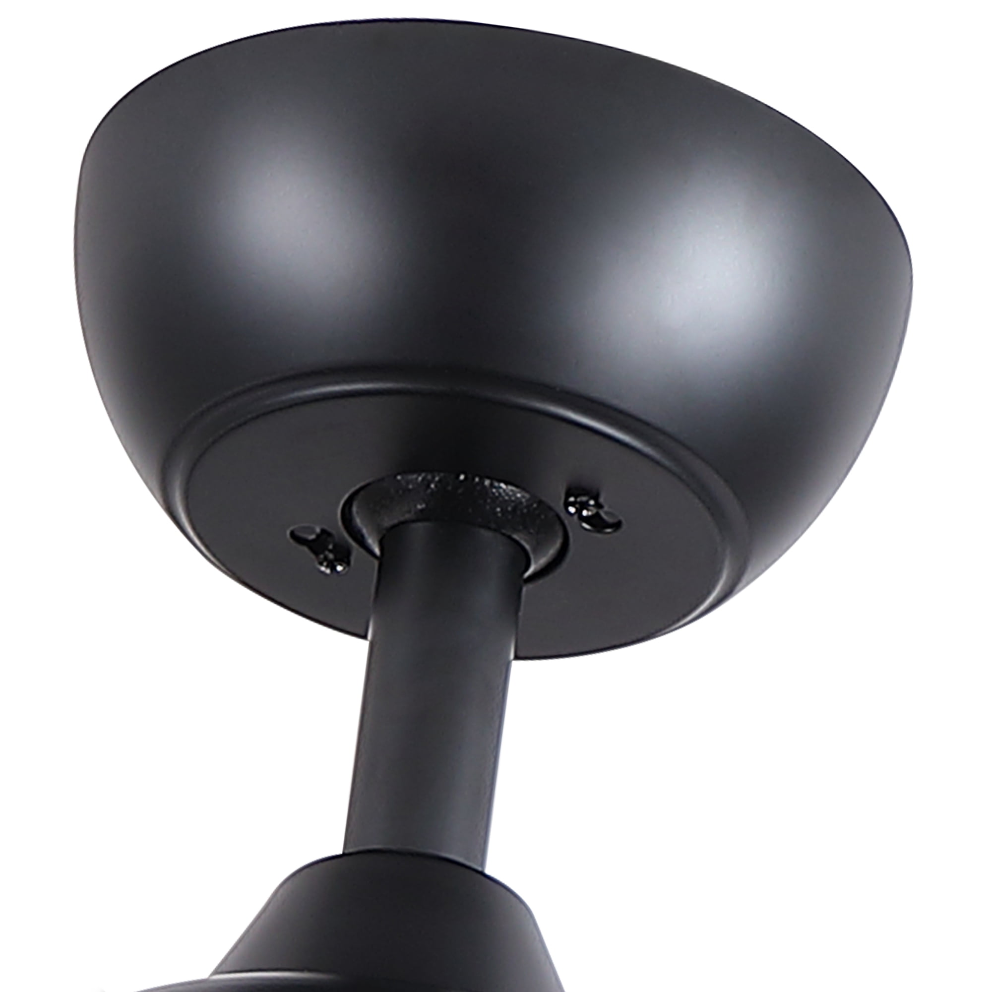 Leumius 52" Black Ceiling Fan with Intergrated LED Light Kit with Remote Control, 3 Plywood Blades and Work with Smart APP for Living Room Bedroom