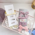 thumbnail image 3 of URMAGIC 5 Pcs/Set Sweet Fabric Floral Girl Heart Bow Hairpin Side Clip, 3 of 8