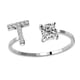 thumbnail image 1 of Jumpingount Anillo abierto con letra mayúscula, anillos elegantes seguros, fiesta de viaje, oficina, maquillaje decorativo, joyería, regalo de Type1 NO1, 1 of 5