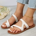 thumbnail image 7 of Hvyesh Women Flat Sandals Clip Toe Strappy Beach Flip Flop Slipper Shoes Summer Elegant Roman Sandals, 7 of 7