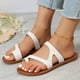 thumbnail image 2 of Amzcrzy Zapatos de mujer,Zapatos de mujer,Zapatillas de mujer, Sandalias planas de verano para mujer, informales, con puntera abierta y cierre de clip Sandalias Mujer Zapatillas De Casa, 2 of 7