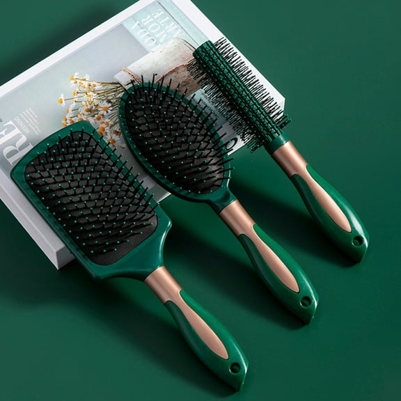 Travelwant Boar Bristle Hair Brush set - Curved and Vented for Wet and Dry Detangling Hair Brush for Women Long, Thick, Thin, Curly & Tangled Hair Vent Brush Gift kit