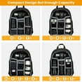thumbnail image 2 of YOPTOP Sac pour Appareil Photo Sac à Dos Professionnel pour Appareil Photo Étui avec Compartiment pour Ordinateur Portable Housse Imperméable contre la Pluie pour Appareil Photo Reflex Reflex Sans Miroir Objectif Trépied Sac à Dos de Photographie pour Femmes Hommes Photographe, Noir, 2 of 8