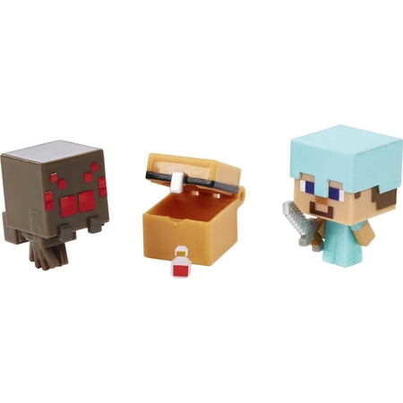 Minecraft Mob Head Minis Spider Slayer Steve Pack with 2 Action Figures price history on PriceWatchPro