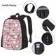 thumbnail image 3 of Disketp Kawaii Pig Mochila Estampada de Gran Capacidad con Lonchera y Estuche, Set de 3 Piezas para Estudiantes, 3 of 7