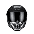 thumbnail image 1 of Casco Integral Black Pearl Bandit Negro Plata Mate Dot Ece Talla XL, 1 of 6