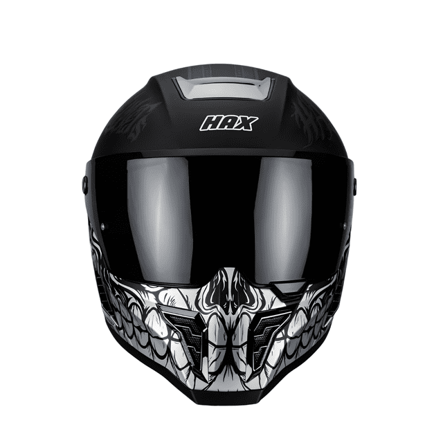 Casco Integral Black Pearl Bandit Negro Plata Mate Dot Ece Talla XL