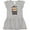 AC-Heather Grey, variant on Inktastic Monkey I Love Hanging out with My Auntie Girls Baby Dress