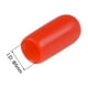 thumbnail image 3 of Tapa redonda de vinilo Uxcell, cubierta de tornillo, protector de rosca de goma roja, 100 piezas, 0.2", 3 of 3