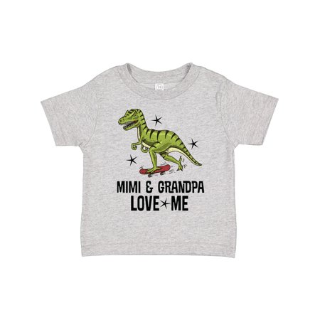 

Inktastic Mimi and Grandpa Love Me Dinosaur Grandson Gift Toddler Boy Girl T-Shirt