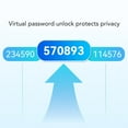 thumbnail image 3 of Electronic Smart Fingerprint Door Lock Semiconductor Recognition Virtual Password 5 Unlocking Way Aluminum Alloy Electronic Door Lock, 3 of 7