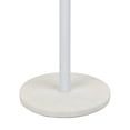thumbnail image 6 of JONATHAN Y 10" x 22.25" White Marble and Iron Drink Table, Contemporary Minimalist Round Pedestal Accent Side Table MTB1110A, 6 of 8
