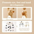 thumbnail image 4 of Baby Rattle Toy 0-12 Months Wooden Mobile Panda Brown Bear Newborn Music Box Bed Bell Hanging Toys Holder Arm Bracket ﻿Kid Gifts (02), 4 of 7