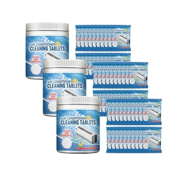 AC Cleaning Tablets for Air Conditioner & Dehumidifier - Deep Clean & Remove Odors, Safe & Fast Acting HVAC Foam Cleaner, Extends Unit Life, 20 Pack