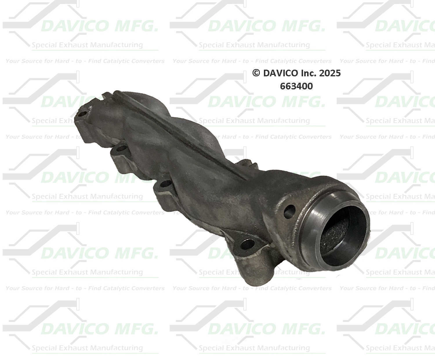 Davico Mfg 663400 Stand alone Exact-Fit exhaust manifold
