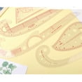 thumbnail image 3 of tegongse Multifunctional Patchwork Ruler French Curved Ruler Clear Scale Dressmaking Drawing Template Tool for Beginner Designers, 3 of 19