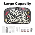 thumbnail image 3 of Christmas Electronic Organizer Travel Case, Oxford Fabric Waterproof PC Case Cable Organizer Cord and Cable Organizer Electronic Travel Case Organizer, 5.9x9.44x3.14 in, 3 of 6