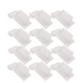 thumbnail image 2 of 20 piezas de abrazaderas de dientes transparentes de PVC, portaetiquetas, carpeta publicitaria multifuncional, 2 of 8