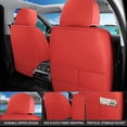 thumbnail image 5 of Front Seat Covers Fit for Toyota Matrix 2003-2014, Premium Faux Leather Waterproof Breathable Anti‑Slip Seat Protectors, Black&Red, 5 of 7