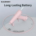 thumbnail image 4 of YOPTOP Pistolet à Colle Portable à Chaud avec Batterie Rechargeable 2600mAh Charge USB 10 Bâtons de Colle Inclus Chauffage Rapide et Sans Cordon, Rose, 4 of 7