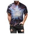 thumbnail image 2 of T-Shirts pour Hommes Walmart+ Semaine Aqestyerly Mode de Rue Décontractée Design Intéressant Imprimé Col Rond Manches Courtes, 2 of 6