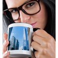 thumbnail image 2 of 3drose, New York City, New World Trade Center Building in Downtown Manhattan, 15oz Two-tone Black Mug, 2 of 6