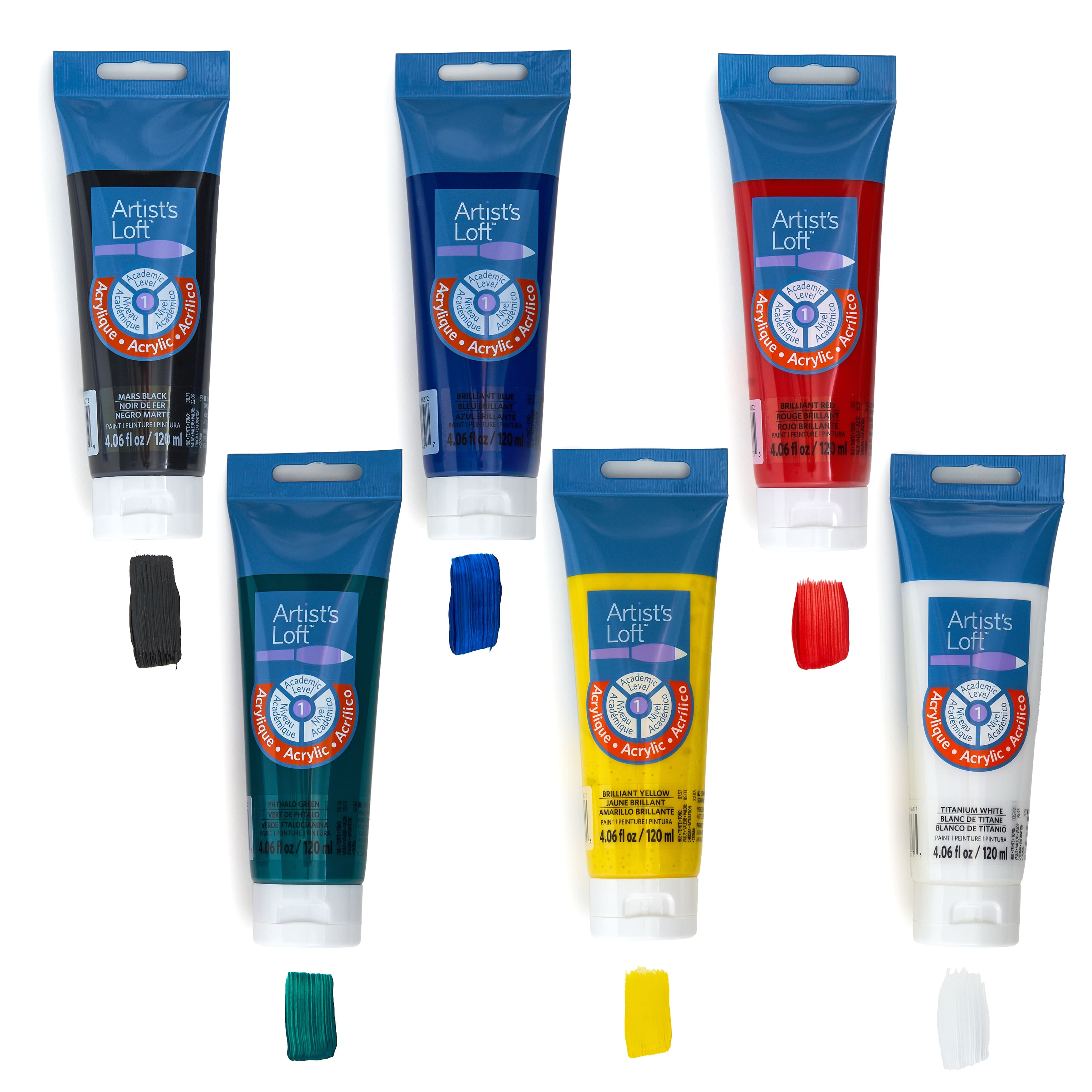 Artist's Loft 6 Color Acrylic Paint Starter Set, 4oz
