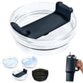 thumbnail image 3 of YoeXGDS 1PC 40 OZ Cup Lid, Plastic Lid with Spillproof and Splash Proof Plastic Lid for Cup, Splash Proof Replacement Lid for 4 Inch Cup, 3 of 5