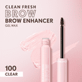 thumbnail image 3 of COVERGIRL Clean Fresh Brow Enhancer Gel Wax, Clear 100, 0.18 fl oz, 3 of 12